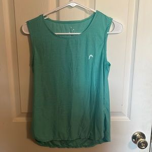 Teal Head Athletic Tank Top